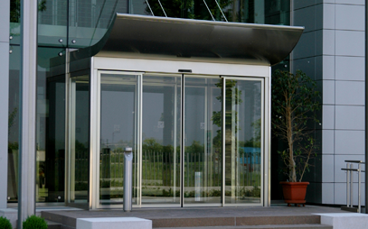 Installed automatic door